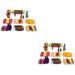 Miniature Outdoor Bbq Grill Play Kitchen Accessories 2 Sets Barbecue Pizza Childrens Toys Skewer Plaything Kids Food Parent-child