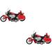 Motorcycle Toy Toys for Boys Set of 2 Sound and Light Mini Kids Childrenâ€™s Simulation Motorbike Red