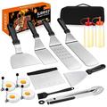 Griddle Accessories Kit 14 Pcs Stainless Steel Griddle Grill Tools Set Blackstone and Camp Chef Professional Grill Spatula Set for Men Women Outdoor BBQ and Camping