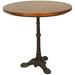 Velio Wood Table Top Bistro Table In Chestnut And Black