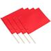 Soccer Corner Flags Racing Conducting 4 Pcs Referee Solid The Sign Kids Ball Emblems Competition Red Child