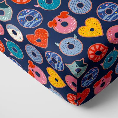 Blue Donut Dreams Fitted Crib Sheet - Standard