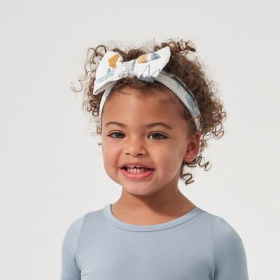 Let's Explore Luxe Baby Girl Soft & Stretchy Bamboo Bow Headbands - Newborn - 3T