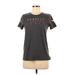 Under Armour Short Sleeve T-Shirt: Gray Tops - Women's Size Small