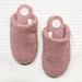 Anthropologie Shoes | Anthropologie Dusty Pink Danika Sherpa Slip On Slippers S | Color: Pink | Size: S