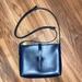 J. Crew Bags | Jcrew Navy Blue Leather Crossbody Bag W/ Adjustable Straps | Color: Blue/Gold | Size: Os