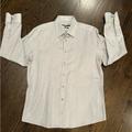 Gucci Shirts | Gucci Men Fitted Slim Gray Cotton Long Sleeve Dress Shirt - 18-46. Made In Italy | Color: Gray | Size: 18