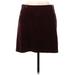 Banana Republic Casual Mini Skirt Mini: Burgundy Print Bottoms - Women's Size 10