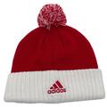 Adidas Accessories | Adidas Cuffed Knit Pom (Rare) Beanie Hat | Color: Red/White | Size: Os