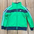 Adidas Jackets & Coats | Adidas Lime Green And Grey Athletic Zip Up Jacket | Color: Gray/Green | Size: 3tb