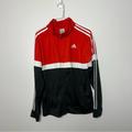 Adidas Jackets & Coats | Euc Adidas Youth Boys Xl 18 / 20 Red Black White Jacket Zip Up Eo | Color: Black/Red | Size: 18b