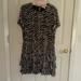 Michael Kors Dresses | Michael Kors Zebra Print Dress, Lg. | Color: Black/Tan | Size: L
