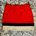 Kate Spade Skirts | Kate Spade Color Block Wool Mini Skirt, Size 12 | Color: Black/Red | Size: 12