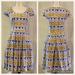 Anthropologie Dresses | Corey Lynn Calter Anthropologie Striped Block Print Sugared Dress | Color: Blue/Yellow | Size: 2