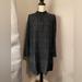 J. Crew Dresses | J.Crew Ruffleneck Black Watch Plaid Shift Dress | Color: Black/Green | Size: 8