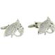 David Van Hagen Mens Fishing Flie Cufflinks - Silver