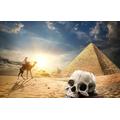 GUOHLOZ Personalised Photo Jigsaw Puzzle Custom Wooden Puzzles from Photos Pictures 1500 Pieces for Adults, Bird, Desert, Skull, Camel, Egypt, Pyramids, 87x57cm