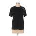 Reebok Active T-Shirt: Black Solid Activewear - Women's Size Medium