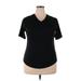 Zyia Active Active T-Shirt: Black Activewear - Women's Size 2X-Large