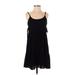 Socialite Casual Dress - A-Line Scoop Neck Sleeveless: Black Print Dresses - Women's Size Small