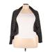 Tahari Blazer Jacket: Short Black Print Jackets & Outerwear - Women's Size 18