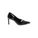 Vince Camuto Heels: Pumps Stilleto Cocktail Party Black Solid Shoes - Women's Size 7 - Pointed Toe