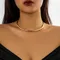 Collier couples élégant et Simple pour femmes, ras du cou tendance, bijoux à la mode sur le cou, accessoires féminins, 2023
