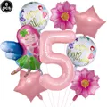 Ballon en aluminium rose nickel é pour petite fille décoration de fête d'anniversaire 32 pouces 8
