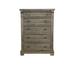 Progressive Furniture Inc. Baldwin 5 - Drawer Dresser Wood in Brown/Gray | 52 H x 38 W x 19 D in | Wayfair B672-14