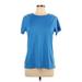 The North Face Active T-Shirt: Blue Activewear - Women's Size Large