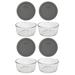 Pyrex (4) 4-Cup Glass Bowls & (4) 4-Cup Lids Glass/Plastic | 11.25 H x 6.25 W x 6.25 D in | Wayfair 7201_7201-PC-PG_4