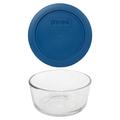 Pyrex (1) 7201 4 Cup Glass Bowl & (1) 7201-PC Lid Glass/Plastic in Blue | 3 H x 6.25 W x 6.25 D in | Wayfair 7201-7201-PC-RO-BS