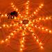 The Holiday Aisle® 4.4" Solar String Lights in Black/Orange | 3.8 H x 4.4 W x 7.4 D in | Wayfair D7205DD0A4E04061A86575086B3A4C39