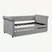 Rosdorf Park Huesman Daybed w/ Trundle Upholstered/Velvet in Gray | 35.43 H x 40.94 W x 86.22 D in | Wayfair 9E4960CAAF31441CBA8B86A32DC29F9A