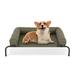 Tucker Murphy Pet™ Portable Elevated Pet Bed Dog Cot Bed w/ Removable Bolster Polyester in Green | 7.5 H x 42 W x 30 D in | Wayfair