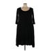 Lane Bryant Casual Dress - Midi: Black Dresses - Women's Size 18 Plus