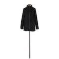 Apana Coat: Short Black Print Jackets & Outerwear - Women's Size Small