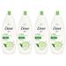 Pack of (4) Dove Body Wash Cool Moisture 22 Fl oz Cucumber And Green Tea