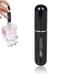 ROSARDEN Travel Mini Perfume Refillable Atomizer Portable Perfume Spray Container Bottle Travel Perfume Scent Pump Case Fragrance Empty Spray Bottle for Traveling and Outgoing 5ml (Black)