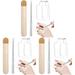 3 PCS Palette Handheld Cosmetic Nail Art Spatula Mirror Gel Polish Clear Foundation for Mixing Acrylic Stainless Steel