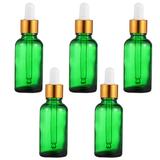 5 Pcs Glass Dropper Bottle Vials Travel Flask Containers for Storage Refillable Mini Bottles