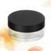 ATriss Empty Powder Case 20G Empty Powder Case Loose Powder Container Makeup Case Travel Kit Plastic Cosmetic Powder Case Make-Up Sponge Holder with Mirror (Black Lids)