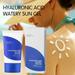 JFY 1/2/3pcs Hyaluronic Acid Watery Sun Gel Summer Sunscreen Hyaluronic Acid Natural Sun Cream SPF50+ PA++++ 50ml Deep Hydrating Face Water Essence 1.69 Fl Oz