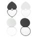 20pcs Mini Makeup Mirrors Heart Shape Pocket Mirrors Portable Foldable Mirrors
