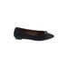 Donald J Pliner Flats: Ballet Wedge Work Black Print Shoes - Women's Size 8 - Almond Toe