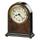 Bedford Traditional Analog Solid Wood Quartz Tabletop Clock in Walnut Piano/Polished Brass