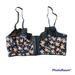 Free People Intimates & Sleepwear | Free People Womans Free People Intimately Bra Black Floral Lace Size Small Nwt | Color: Black/Pink | Size: S