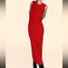 Zara Dresses | Nwt Zara Collection Pencil Dress, Sleeve Less. Sheath Maxi Long, Red. Size M | Color: Red | Size: M