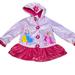 Disney Jackets & Coats | Disney Girls Raincoat Jacket Hood Princess 3 Flower Pink Polka Dot Cinderella | Color: Pink | Size: 3tg