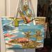 Coach Bags | Coach Hawaiian City Tote With Wristlet Coin Purse , Htf & New! | Color: Blue/White | Size: Os